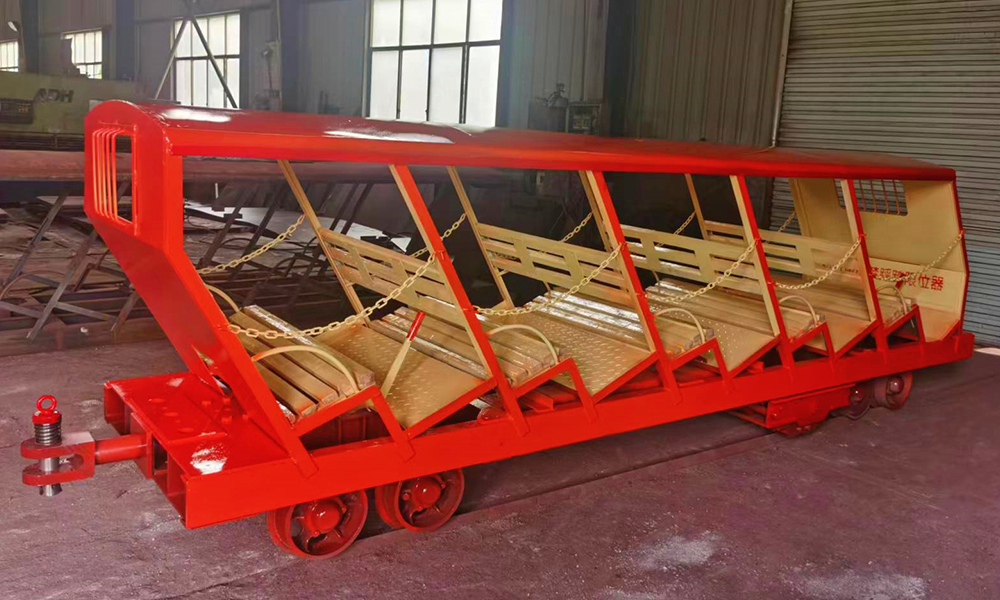 10人抱轨式斜井人车